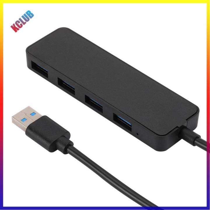 ฮับแบบพกพา-usb-3-0แท่นวางมือถือปลั๊กแอนด์เพลย์-usb-3-0ฮับ4พอร์ต-extender-ความเร็วสูงสำหรับอะแดปเตอร์คอมพิวเตอร์แล็ปท๊อปเดสก์ท็อปพีซี