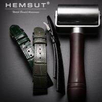 【lolo Watch】HEMSUT สายนาฬิกาหนังของแท้คุณภาพสูงสำหรับผู้ชาย,สายหนังวัวงานแฮนด์เมดแบบปลดเร็ว18มม. 20มม. 21มม. 22มม.