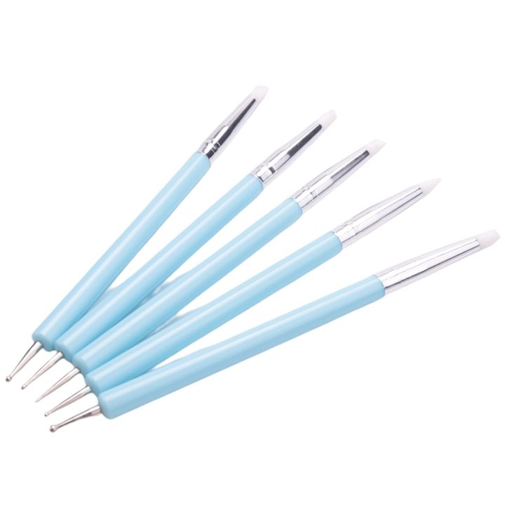 10-x-2-way-ball-styluses-dotting-tool-silicone-color-shaper-brushes-pen-for-polymer-clay-pottery-modeling-nail-art