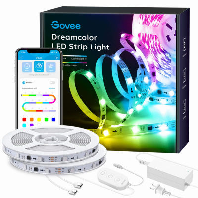 Govee 32.8Ft LED Strip Lights RGBIC App Control, Light Strip with Segmented Color Control Smart Color Picking, Dreamcolor Music Sync Led Lights for Room, Bedroom, Kitchen, Christmas Decor
