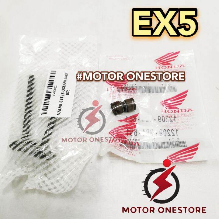 EX5 DREAM VALVE SEAL + VALVE INTAKE VALVE EXHAUST ACLASS SET "MOTOR