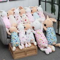 【CW】75cm/120cm Cute Sleeping Rabbit Plush Pillow Toys Soft Bunny Dolls Stuffed Animals Soft Baby Toys for Children Girls Gift
