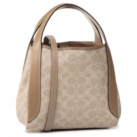 Coach Signature Canvas Print Hadley Hobo 21 Bag - Neutrals