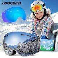 Loogdeel Kids Ski Goggles Double Layer Small Size Anti-fog Eyewear Girls Boys Snowboard Glasses Children Anti-fog Skiing Goggles