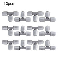 12pcs Garden Tools Reliable Farm Daily Use Replacement Locking Practical Locked Tee Durable 3 Ways Residential Drip Irrigation Fittings Barbed Connectors