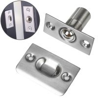 Roller Latch Door Catch Adjustable Parts Replacement Rust Proof Silver Stainless Steel Double Closet Door Brand New Door Hardware Locks Metal film res