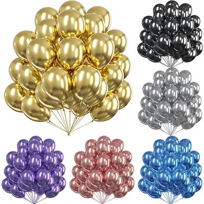 12Inch Color Metal Theme Confetti Round Latex Balloon Gold Silver Latex Ballon Anniversary Wedding Birthday Party Decors Globos Balloons