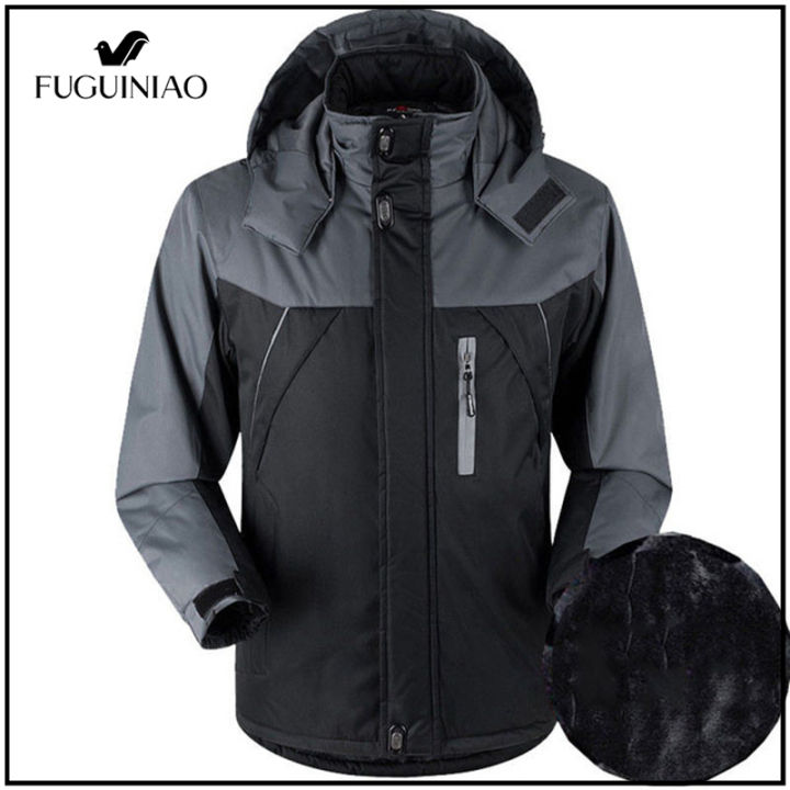 fuguiniao-เสื้อแจ็คเก็ตสำหรับกิจกรรมกลางแจ้ง-เสื้อโค้ทแจ็คเก็ตกันน้ำกันลมให้ความอบอุ่นในฤดูหนาวใส่ได้ทั้งผู้ชายและผู้หญิง