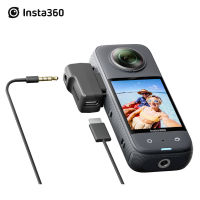 อะแดปเตอร์ไมโครโฟนใหม่สำหรับ Insta หนึ่ง X3 /Insta360หนึ่ง X2/หนึ่ง RS 1-หิน360หินชาร์จเชื่อมต่อเสียงกล้องแอคชั่นแคมเมราอุปกรณ์เสริมตัวแปลงไมโครโฟนอัพเกรด