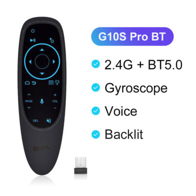 Xinsu Air Fly Mouse ไร้สายควบคุมระยะไกลด้วยเสียงอัจฉริยะ,ส่งไวไร้สาย G10 2.4กรัม G10s โปรไจโรสโคป Ir เรียนรู้ได้กับกล่องสำหรับแอนดอยด์ทีวี