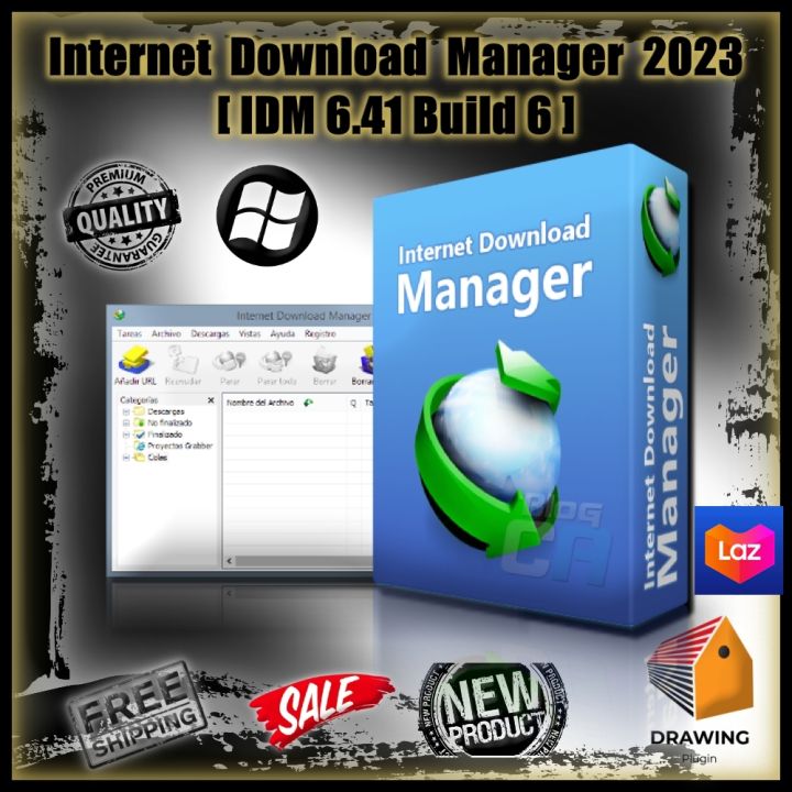 P50] Idm 6.41 Build 6💥Internet Download Manager 2023💥โปรแกรมช่วยดาวน์โหลด  เวอร์ชั่นล่าสุด | Lazada.Co.Th