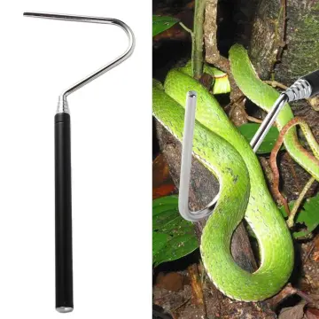 2pcs Stainless Steel Extensible Snake Hook Retractable Reptile