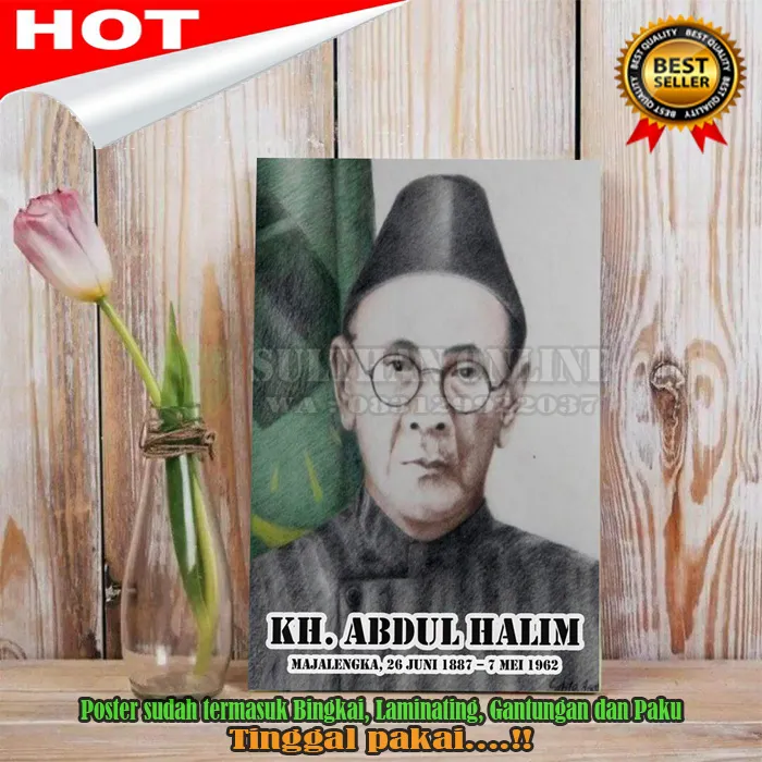 Poster Foto KH Abdul Halim Bin KH Muhammad Iskandar, Majalengka ...