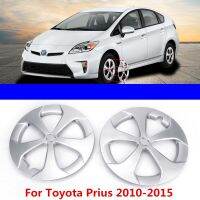 2ชิ้น15นิ้วฝาครอบฝาครอบล้อฮับสำหรับ Toyota Prius 2010 2011 2012 2013 2014 2015 2016ยางรถฝาสติ๊กเกอร์ติดล้อ