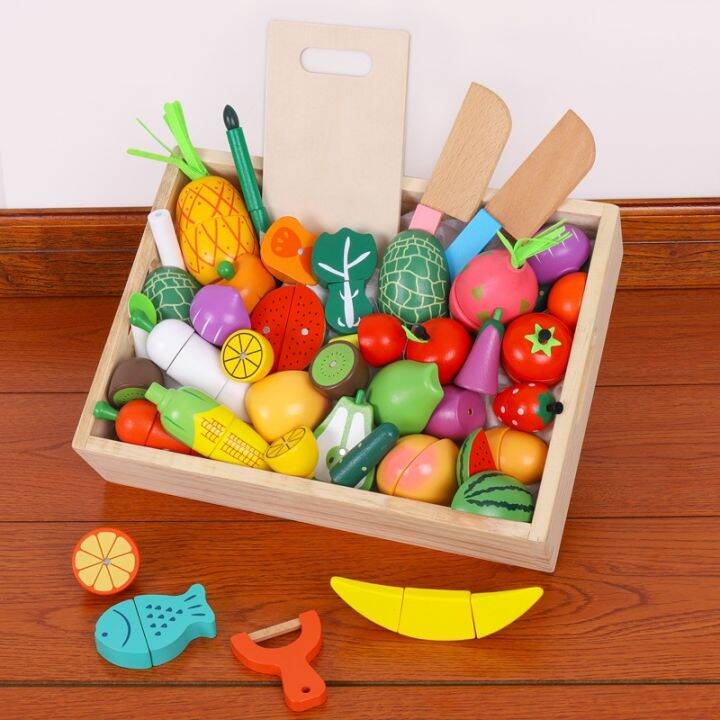 Fruit cutting toy Kindergarten Early Childhood Education Wooden