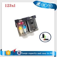 Vilaxh 123XL Refillable Cartridge Dye Ink For HP 123 Hp123 Xl Deskjet 2620 2610 2630 1110 1112 2130 2132 3630 3632 Printer