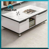 Home Fur ชั้นวางทีวี ตู้วางทีวี โต๊ะกลางวางของ พร้อมที่เก็บของด้านล่าง