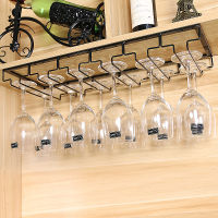 Iron Wall Mounted Wine Rack Goblet Glass Cup Holder Stemware Storage Organizer Rack Glass Wall Hanging Display Shelf Bar Storage