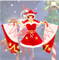 Christmas High Quality Anime Arena Of Valor: 5v5 Arena Game Penta Storm Diaochan Coslay Costume Tee Dress + Cloak + Belt+Sleeve