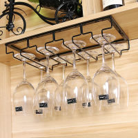 Iron Wall Mounted Wine Rack Goblet Glass Cup Holder Stemware Storage Organizer Rack Glass Wall Hanging Display Shelf Bar Storage