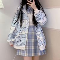 Cute Cartoon Sweatshirt Female Harajuku Funny Amine Hoodie Women Anime Teens Pullover High Street Tops Vintage Autumn Hoodie