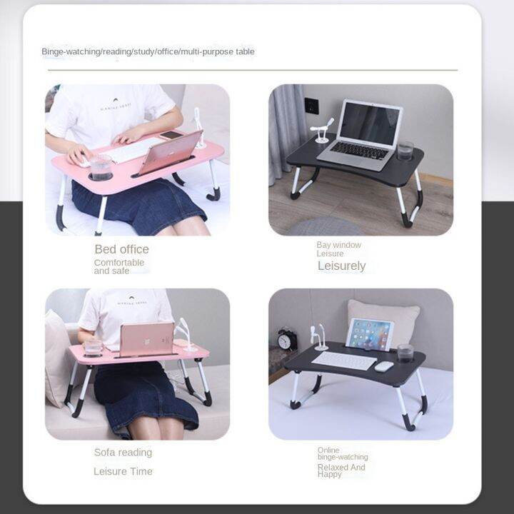 Upgraded Folding Computer Desk Bed Computer Desk Lazy Folding Table