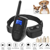 dfh☫  portable Dog Anti Bark Training Collar with Display Shock Stop Barking new