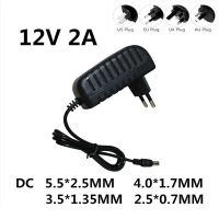 [Hot K] 1ชิ้น AC 100-240V DC 12 V 2A อะแดปเตอร์แปลงไฟชาร์จไฟพาวเวอร์ซัพพลาย12 V โวลต์สำหรับแถบไฟ LED EVD CCTV