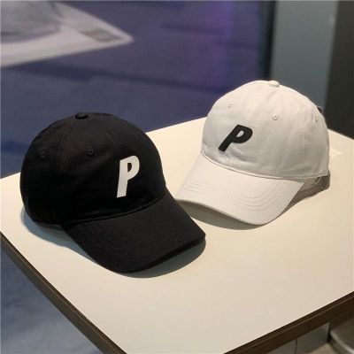 ۩ Trendy P letter star with the same style all-match peaked hat female ins trendy soft top face small casual four seasons baseball cap