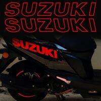 สติกเกอร์ติดมอเตอร์ไซค์รถสกู๊ตเตอร์ Gsxr1000 UY125รถสกู๊ตเตอร์อุปกรณ์สะท้อนแสงสติ๊กเกอร์พูลฟลาวเวอร์ตรารถยนต์สติ๊กเกอร์โลโก้