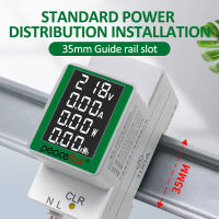 PZEM-008ราง Din ไฟฟ้าพลังงานดิจิตอลพลังงานเมตรวัตต์ Kwh Wattmeter ตรวจสอบแอมมิเตอร์โวลต์มิเตอร์ AC 50-300โวลต์100A