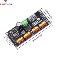 LU9685ไดรเวอร์บอร์ดเซอร์โว16ช่อง PWM อินเทอร์เฟซ IIC LU9685ตัวควบคุมโมดูลสำหรับหุ่นยนต์ Ar-Duino หรือ Ra-Spberry Pi