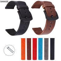 trterth 18mm 20mm 22mm 24mm Watchband Retro Leather Watch Strap Watch Band Women Men Wristbands