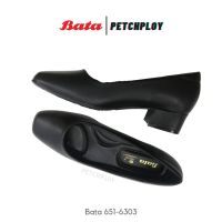 Bata รุ่น 651-6303 รองเท้าผู้หญิงคัทชู ส้นสูง นิ้ว รับปริญญา นักศึกษาแบบถูกระเบียบ รองเท้าใส่ทำงาน รองเท้าทางการ รองเท้าสีดำ รหัส 651 6303