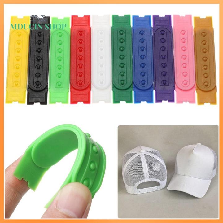 5Sets Colorful Snapback Strap Replacement with 14 Holes Fasteners