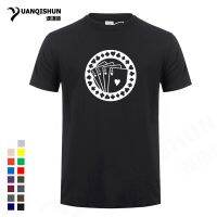 Poker Aces Printing T-Shirts 16 Colors Men Fashion Short Sleeves Tops Tee Cotton Men Hip Hop Crewneck T Shirt Xs-3Xl Streetwear