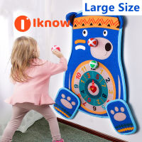 I Know Sticky Ball Dart Board ของเล่นคณิตศาสตร์ Early Education เด็กโยนเป้าหมายแขวนผนังพ่อแม่และลูก Interactive Decompression เกมของขวัญ3ปีขึ้นไปเด็ก