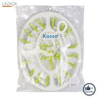 ห่วงตากผ้า พลาสติก 24 กิ๊บ KASSA HOME รุ่น ทรงรี 24 (แพ็ค 1 ชิ้น) สีเขียว  +++ +++ +++ บริการเก็บเงินปลายทาง +++ +++ +++