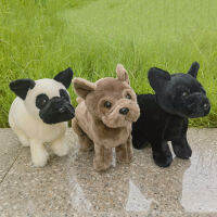 สมจริงบูลด็อกความเที่ยงตรงสูงปั๊กน่ารัก Plushie Shar Pei สุนัขของเล่นตุ๊กตาเหมือนจริงสัตว์จำลองยัดตุ๊กตา Kawai ของเล่นของขวัญ