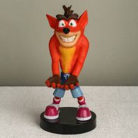 【CW】Crash Bandicoot Phone &amp; Controller Holder PVC Figure Model Ornament Toy Collection Gift