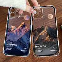 Beautiful Snow Mountain Sunset Phone Case For iPhone 11 12 13 Pro MAX 12 13 Mini 6 7 8 Plus X XR XS MAX SE 2020 Soft Funda Back