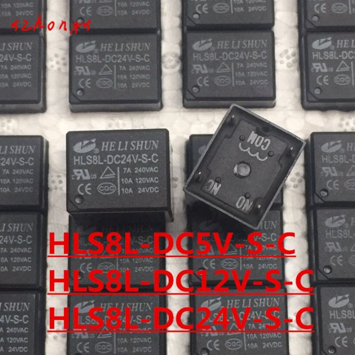 Limited Time Discounts HLS8L-DC5V-S-C HLS8L-DC12V-S-C HLS8L-DC24V-S-C 5PINS 10A 5V 12V 24V Power Relay