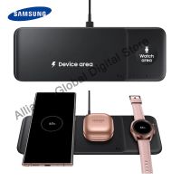 Original Samsung 3in1 Fast Wireless Charger EP-P6300 Trio Pad For Galaxy series Phones Galaxy Buds 2/pro/Live Galaxy Watch 4 3