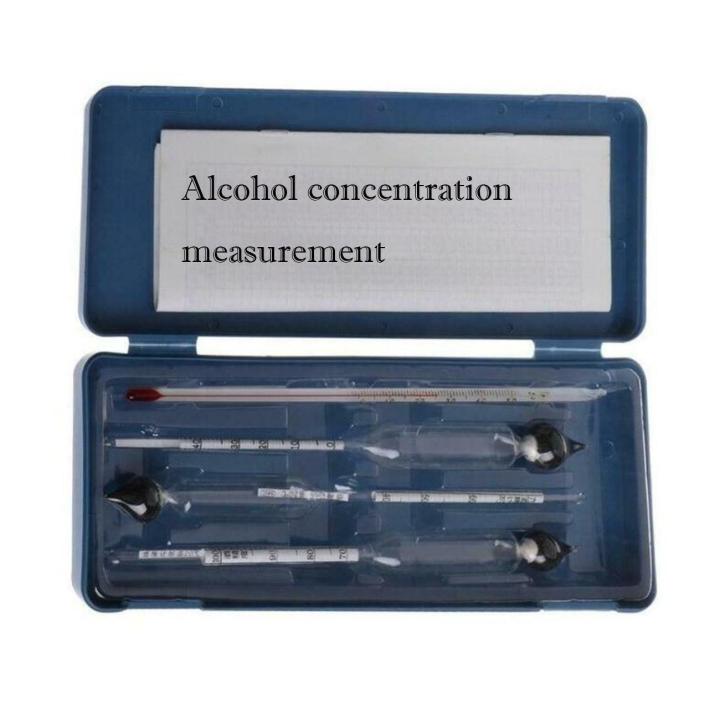 inspection-tools-3pcs-เครื่องวัดแอลกอฮอล์ตัวทดสอบมิเตอร์วัดเหล้าไวน์ด้วยเครื่องวัดอุณหภูมิ