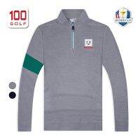 RyderCup เสื้อยืดแขนยาวผู้ชาย,กางเกงเล่นกอล์ฟถ้วย Ryder เสื้อกีฬาแขนยาวคอปกอบอุ่น22นิ้วแบบเกาหลี Mizunotalormadej.lindeberg