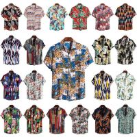 LASGO Summer New Large Size Mens Printed Short Sleeve Shirt Casual Mens Mens Slim Fit Shirt Wholesale