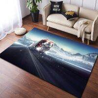 【cw】3D Scania Top Class Truck Pattern Floor Mats Kitchen Hallway Runner Rug Bedroom Living Room Soft Car Non-slip Area Rug ！