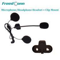 Free Shipping!!Freedconn Motorcycle T-COM Bluetooth Helmet Interphone Microphone/Headphone Headset Clip Mount