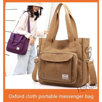 【hot sale】△℡ C16 【Ready stock】Womens canvas bag commuter bag nylon messenger tote bag 女式帆布包/通勤包/尼龙斜挎手提袋 11413