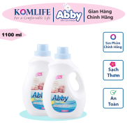 Nước giặt xả mẹ và bé 1100 ml ABBY màu Hồng an toàn, làm mềm vải